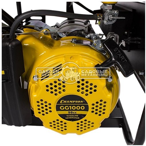 Бензиновый генератор Champion GG1000 (PRC, Champion, 98 см3/2.6 л.с.,1.0/1.1 кВт, 6.0 л, 23 кг)