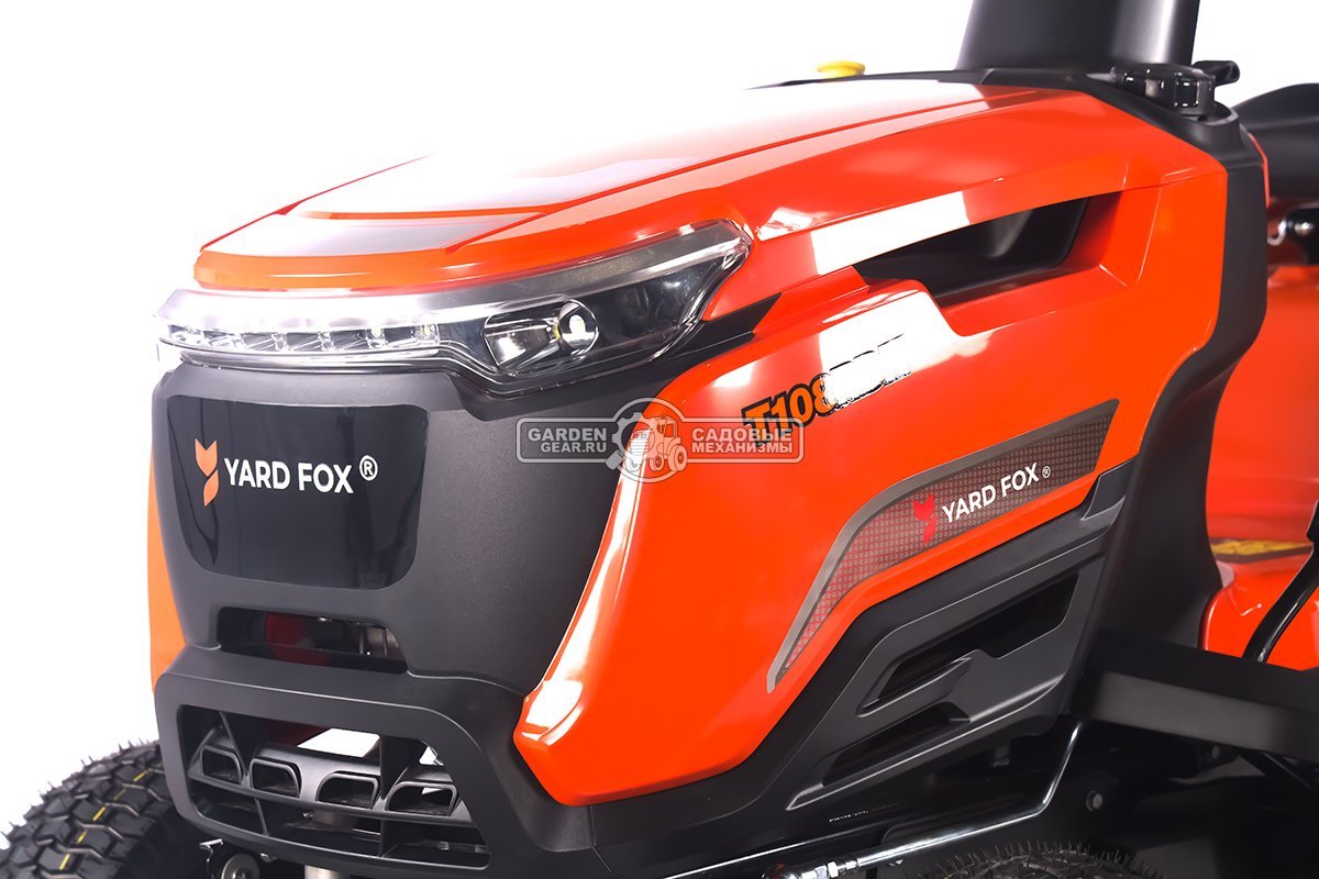 Садовый трактор Yard Fox Optima T 108 RDH (PRC, Loncin V-Twin 586 куб.см., гидростатика, травосборник 260 л, ширина кошения 108 см, 220 кг)