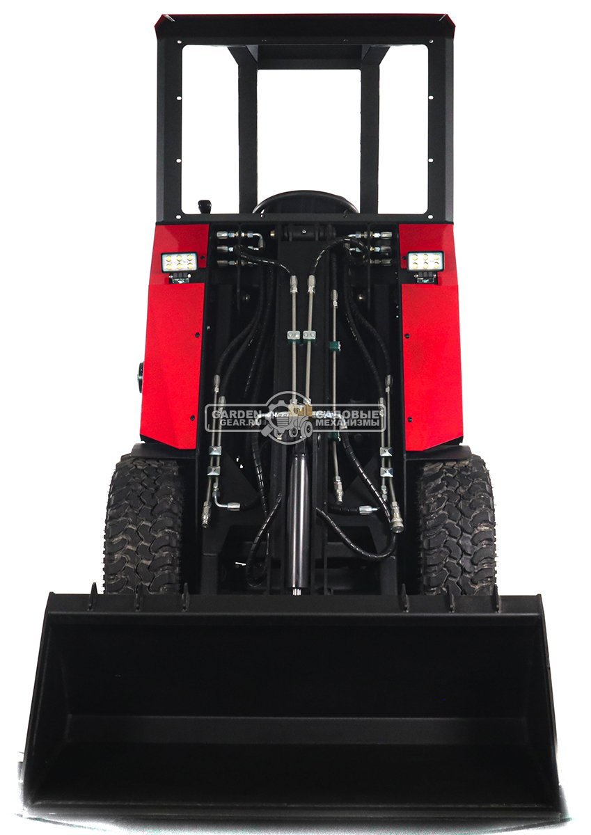 Мини-погрузчик шарнирно сочленённый RED RBF-03 Zongshen GB750EFI 30 л.с., грузоподъемность до 700 кг., ковш 150 л., 1270 кг.