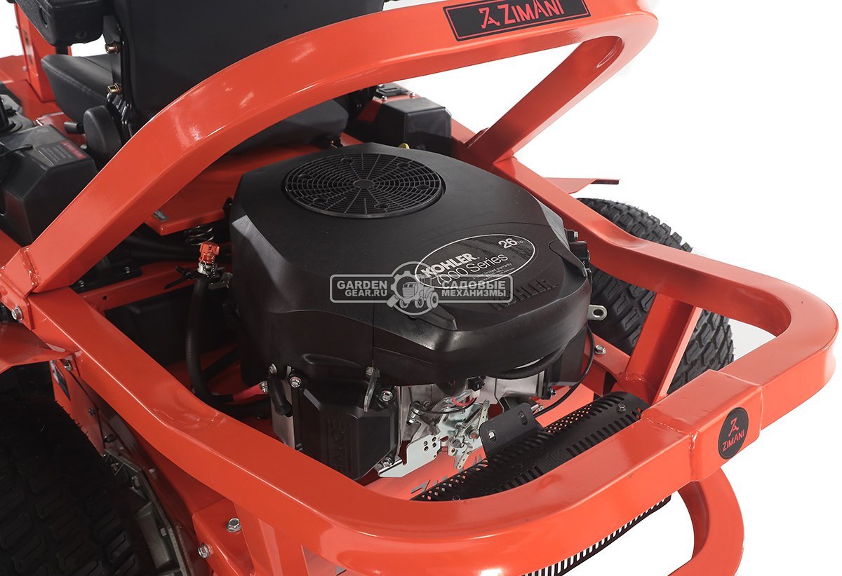 Садовый райдер ZimAni Sierra 54 Pro с нулевым радиусом разворота (PRC, Kohler KT730, V-Twin, 725 куб.см., гидростатика, ширина 137 см., 350 кг)