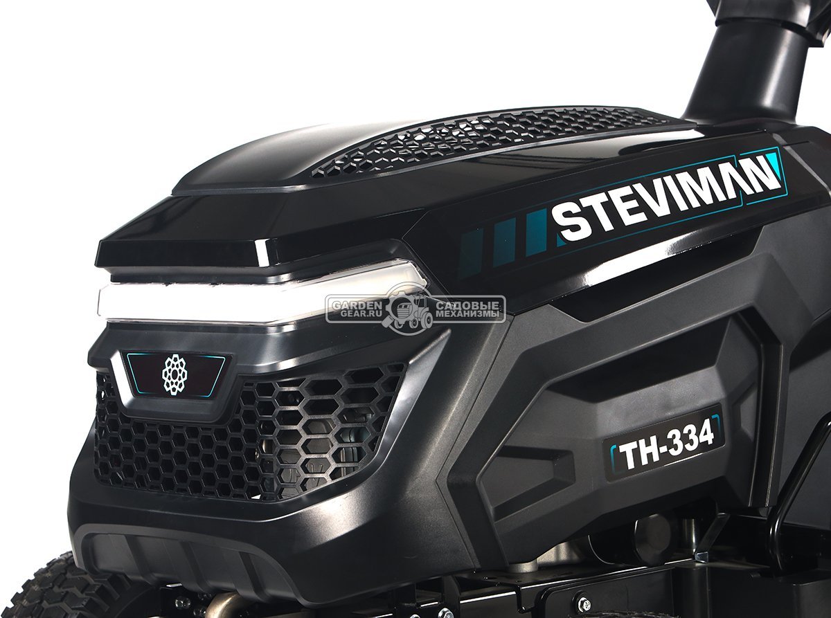 Садовый трактор Steviman TH-334 (PRC, Loncin 432 куб.см., гидростатика, ширина кошения 86 см, травосборник 250 л, 192 кг)