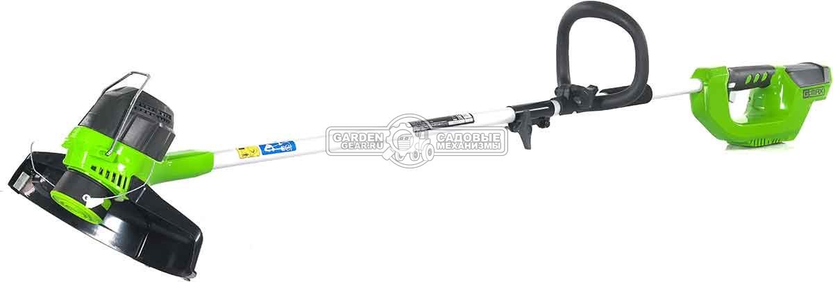 Триммер аккумуляторный GreenWorks G40LT с АКБ 4 А/ч и ЗУ (PRC, 40В, леска 1.65 мм, 3 кг)