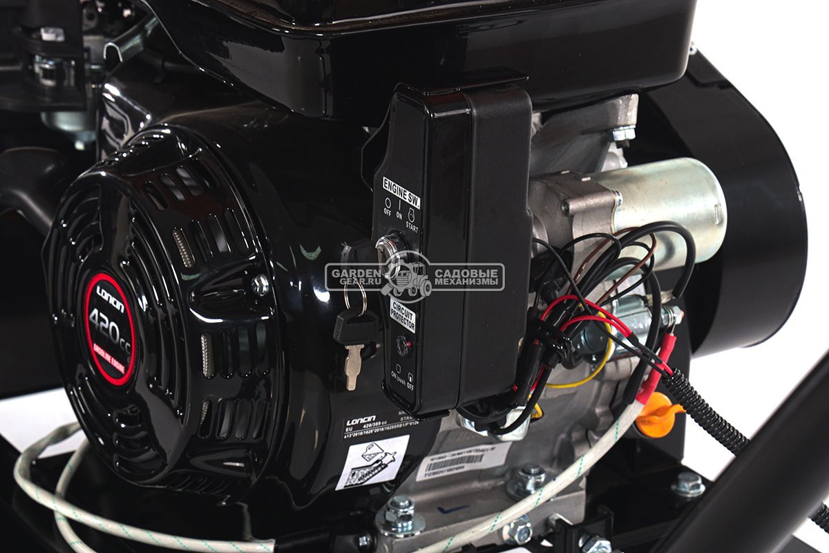 Садовый измельчитель веток бензиновый Yard Fox Pro 110SP (PRC, Loncin, 420 см3, эл/стартер, ветки до 110 мм, 110 кг)