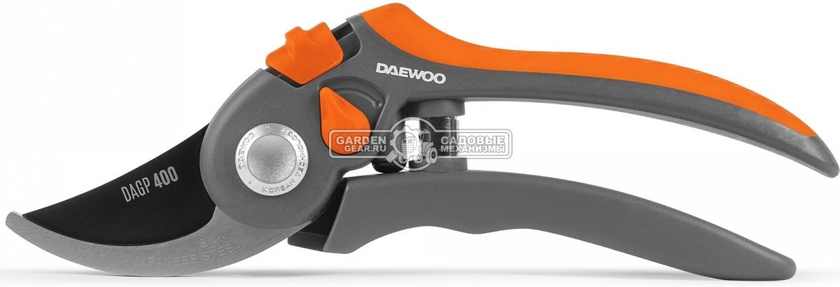 Секатор Daewoo DAGP 400 (диаметр среза 24 мм, пластиковые рукоятки SoftGrip, 0,23 кг.)