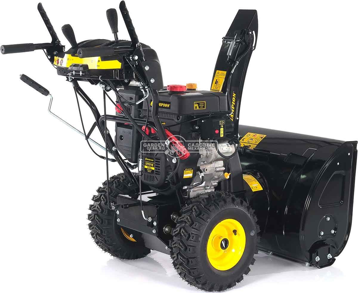 Снегоуборщик Champion ST1171E (PRC, 70 см., Champion, 375 см3,  эл/стартер 220В, фара, автоматический дифференциал, 123.5 кг)