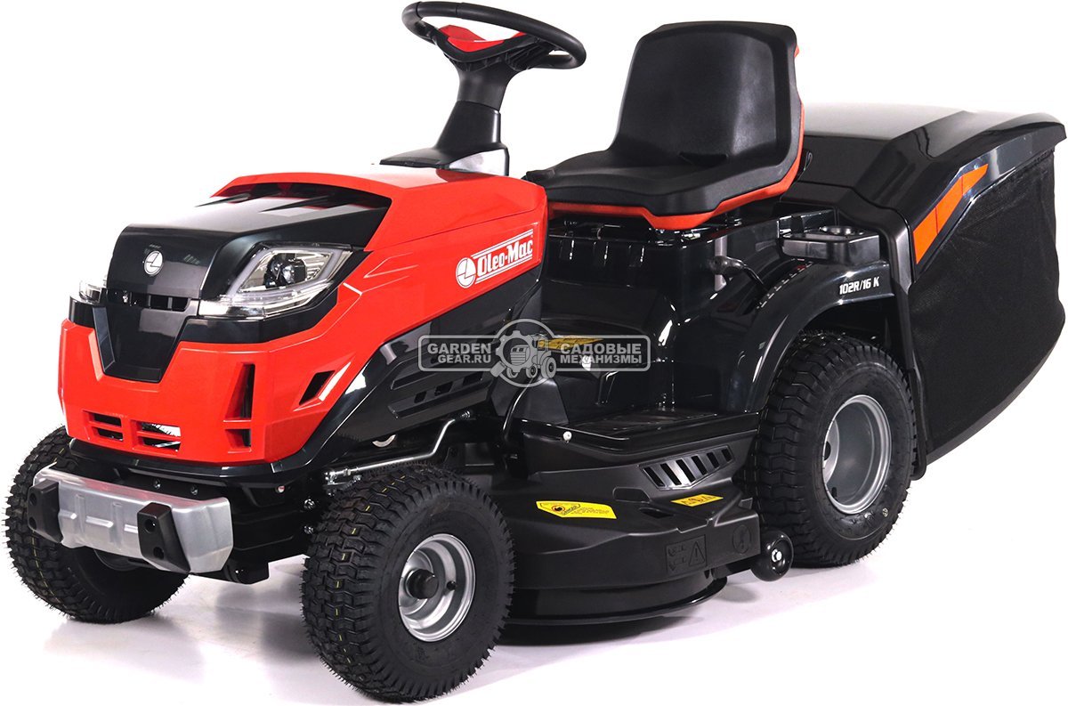 Садовый трактор Oleo-Mac OM 102R/16 K (PRC, Emak K 1600 AVD, 452 см3, 102 см., гидростатика, травосборник 300 л., 194 кг.)