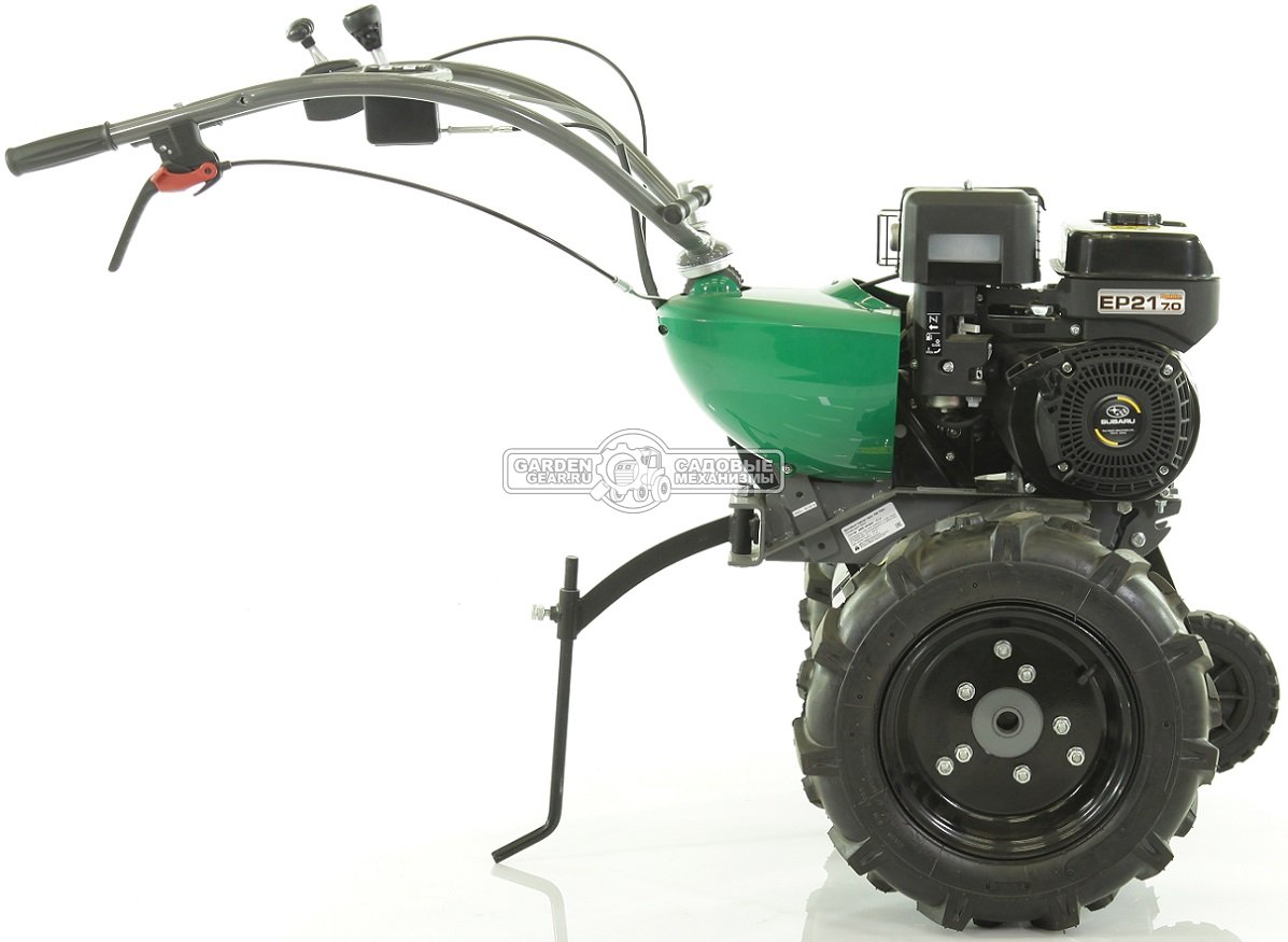 Мотоблок Caiman Vario 70S Plow TWK+ (FRA, Subaru EP 21 OHC, 211 куб.см., 2 вперед/1 назад, 60-90 см., колеса - 4.0-8, 124 кг.)