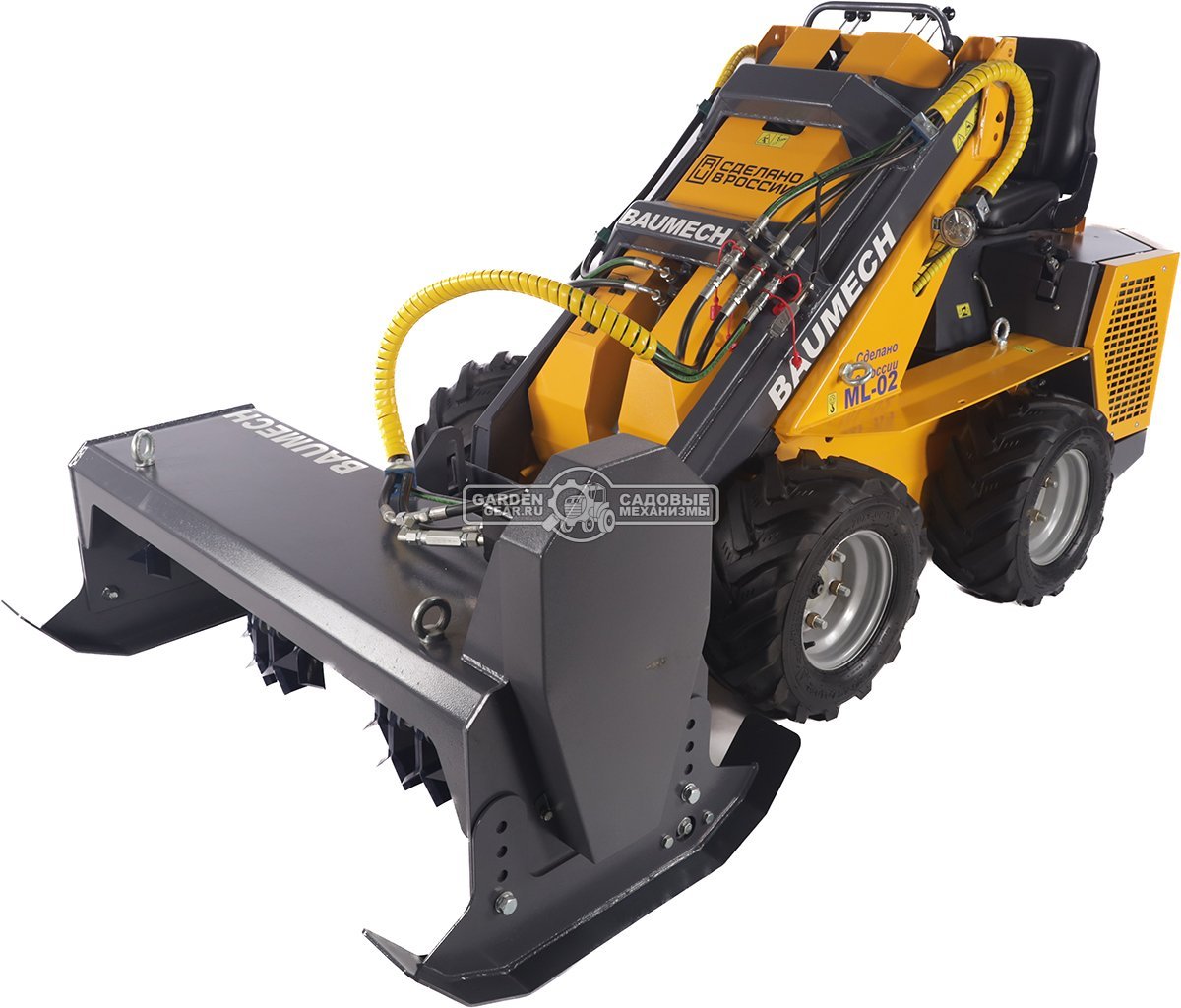 Мульчер Baumech 110 см., ротор - 380 мм., 72 Y-образных молотка, 48-93 мм., 210 кг.