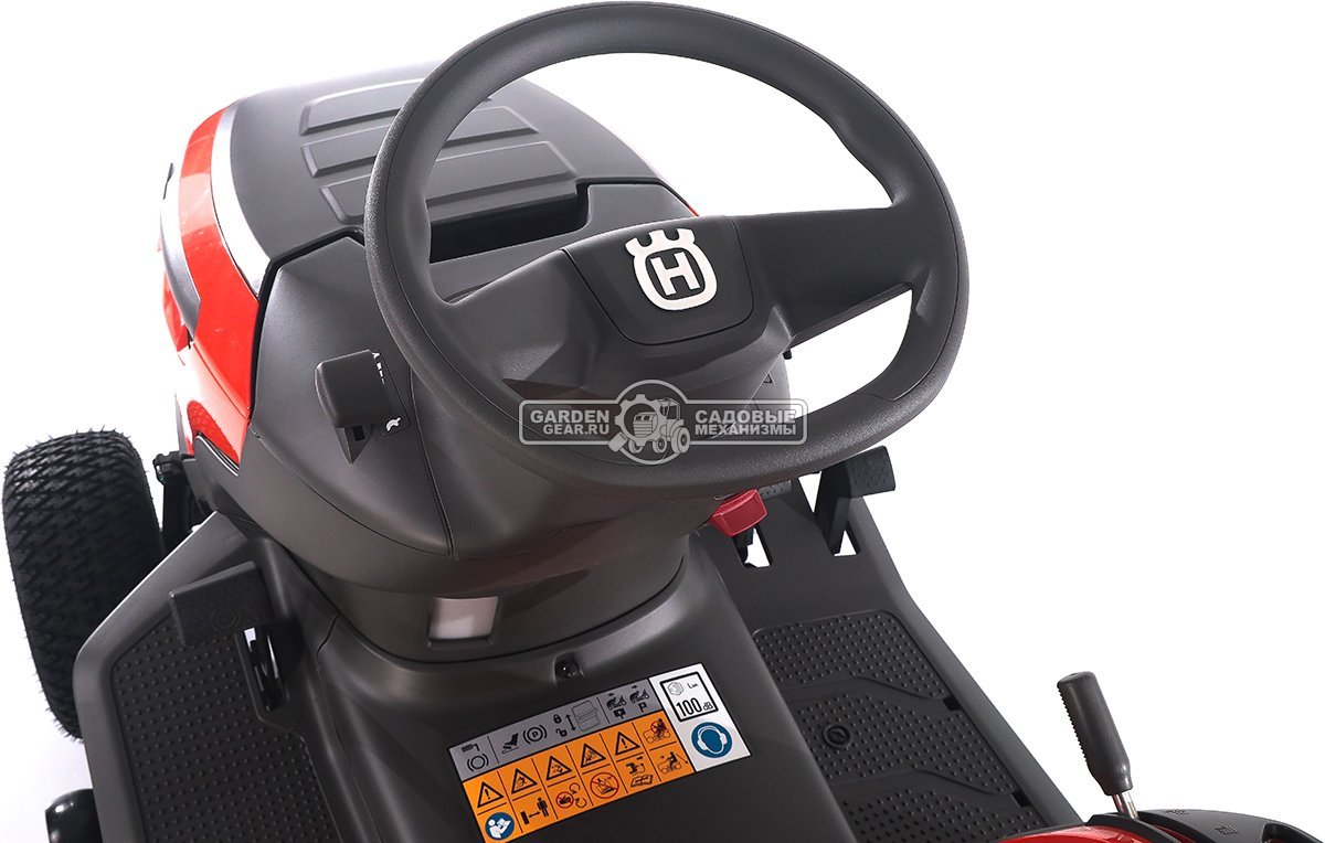 Садовый трактор Husqvarna TC 112 (PRC, Husqvarna 413AE, 413 куб.см., гидростатика, травосборник 220 л., ширина кошения 95 см, 198 кг.)