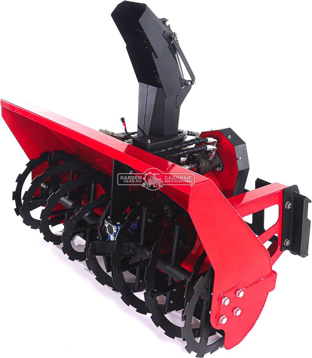 Мини-погрузчик шарнирно сочленённый RED RBF-03 + снегоуборщик + тент + отопитель (Zongshen GB750EFI 30 л.с., до 700 кг., ковш 150 л., 1270 кг.)