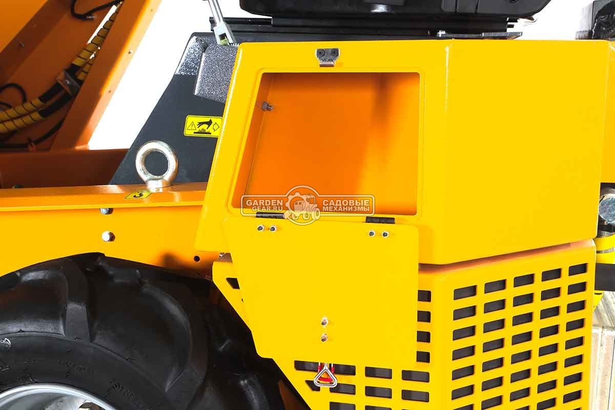 Универсальная машина мини-погрузчик Baumech ML-02 Pro + гидравлическая щётка 115 см., с двигателем Zongshen GB750 EFI V-Twin инжектор