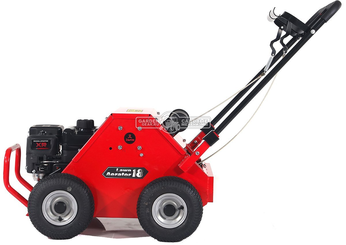Аэратор бензиновый Zimani Lawn Core 18 (PRC, 48 см, B&S XR 6.5 л.с., сталь, пустотелые трубки, 100 кг)