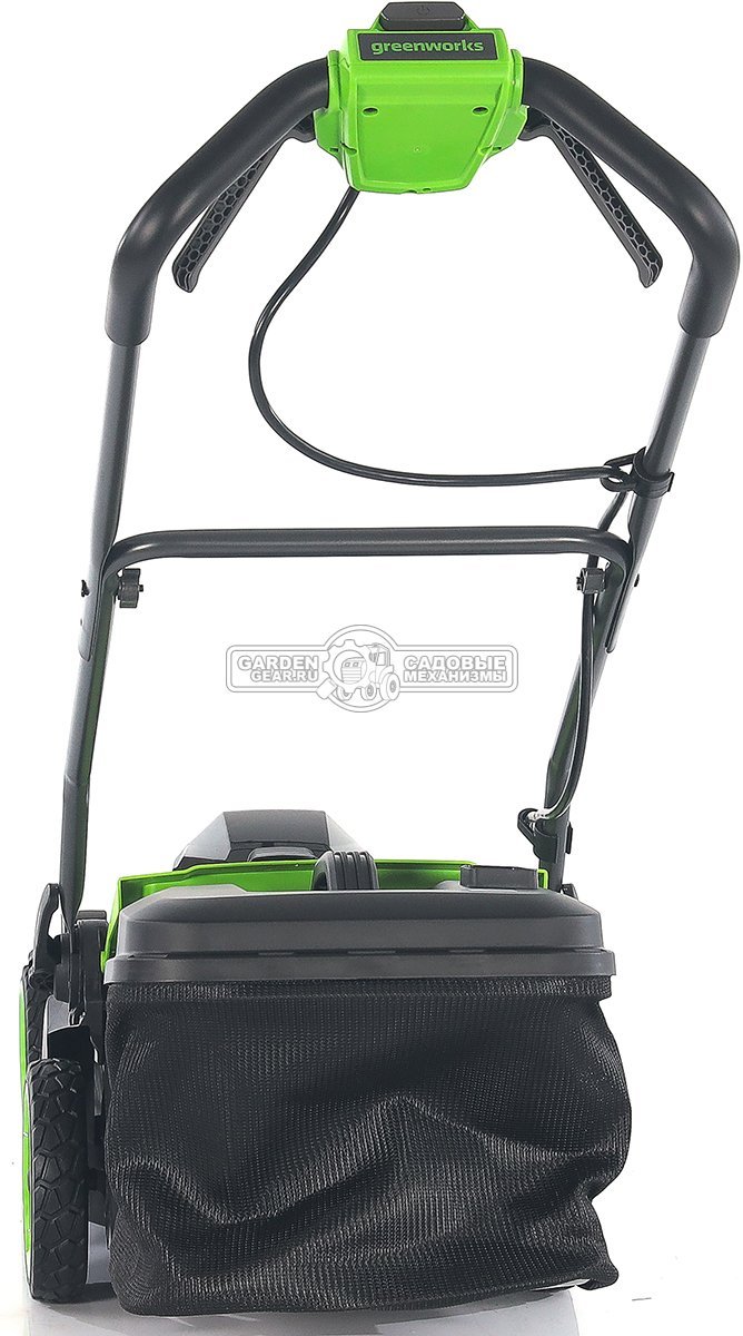 Газонокосилка аккумуляторная GreenWorks GD40LM361 без АКБ и ЗУ (PRC, BL 40В, 36 см, пластик, мульчирование, 40 л, 13 кг)