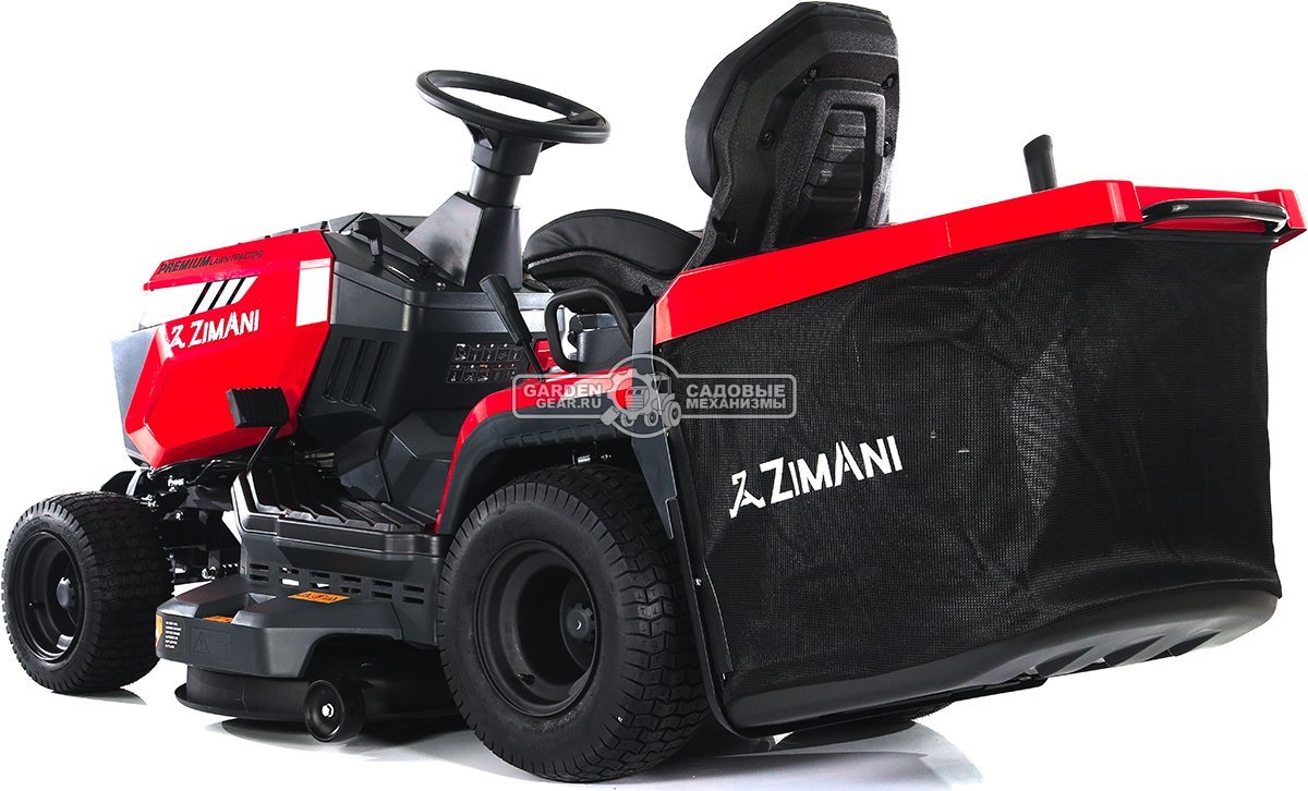 Садовый трактор ZimAni TC107HV (PRC, Loncin 586 куб.см., гидростатика, травосборник 320 л, ширина кошения 107 см, LED панель, 195 кг)