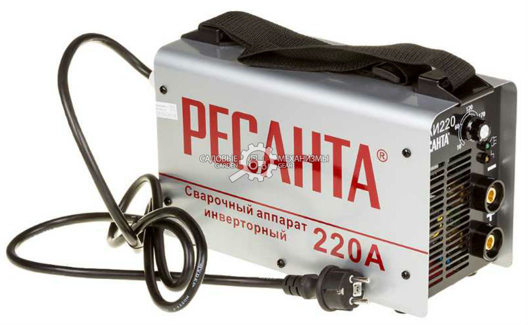 Сварочный аппарат инверторный Ресанта САИ 220 (PRC, 140-260 В, 10-220 А, 5 мм, 5 кг)
