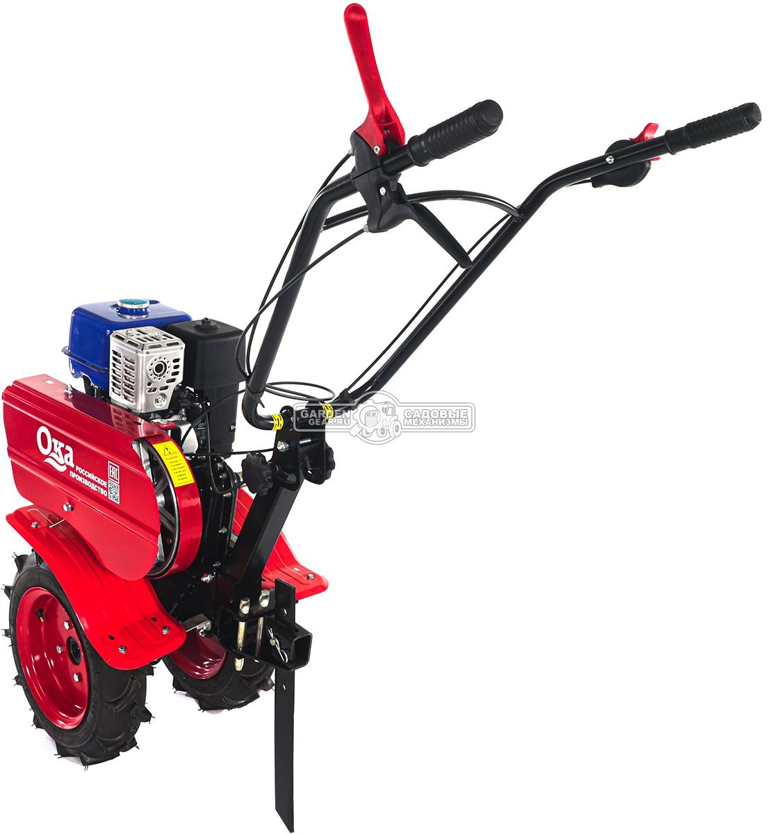 Мотоблок Ока МБ-1Д2М12 Yamaha MX200 6.5 (RUS, колеса 4.00х10, 196 куб.см., 70 см, 2 вперед/2 назад, шкив, 94 кг)