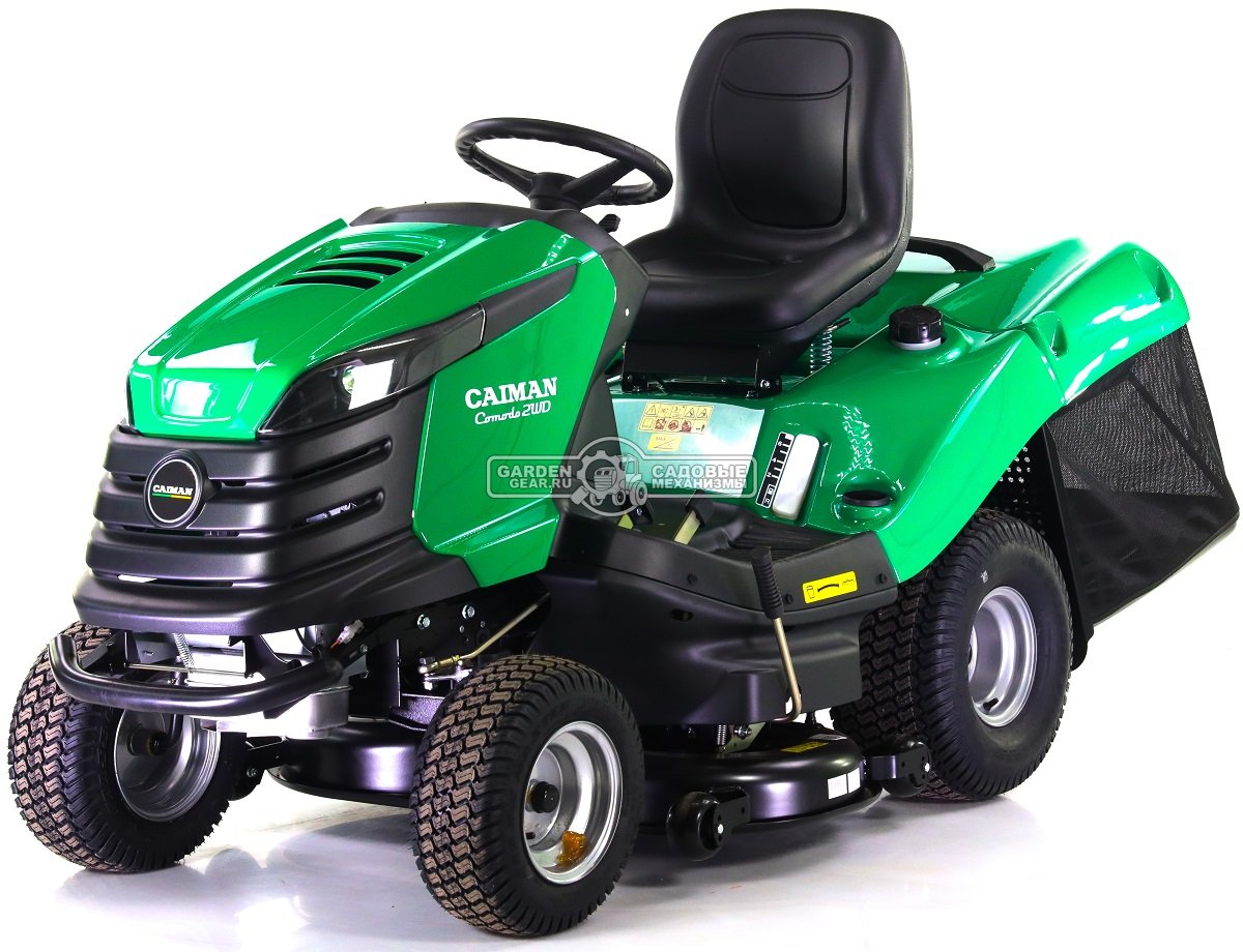 Садовый трактор Caiman Comodo 2WD 107D2K (CZE, Kawasaki FS600V, 603 куб.см, гидростатика, дифференциал, травосборник 380 л., 102 см., 280 кг.)