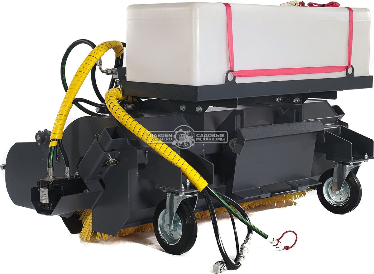 Щетка бункерная Baumech с системой орошения ширина 110 см., объем бункера 100 л., выгрузка гидравлическая, диаметр 400 мм., 180 кг.