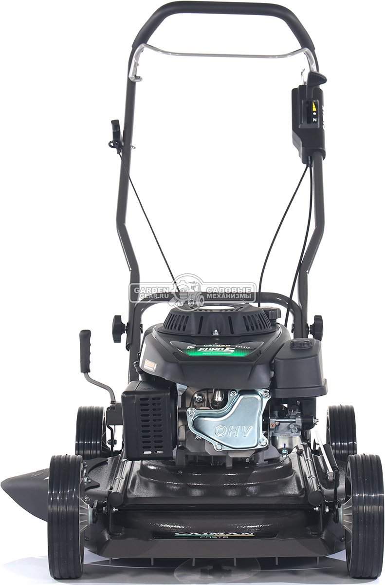 Газонокосилка бензиновая несамоходная Caiman Fasto SD 55CP с боковым выбросом (RUS, 55 см., Caiman Green Engine, 196 см3, сталь, 32 кг)