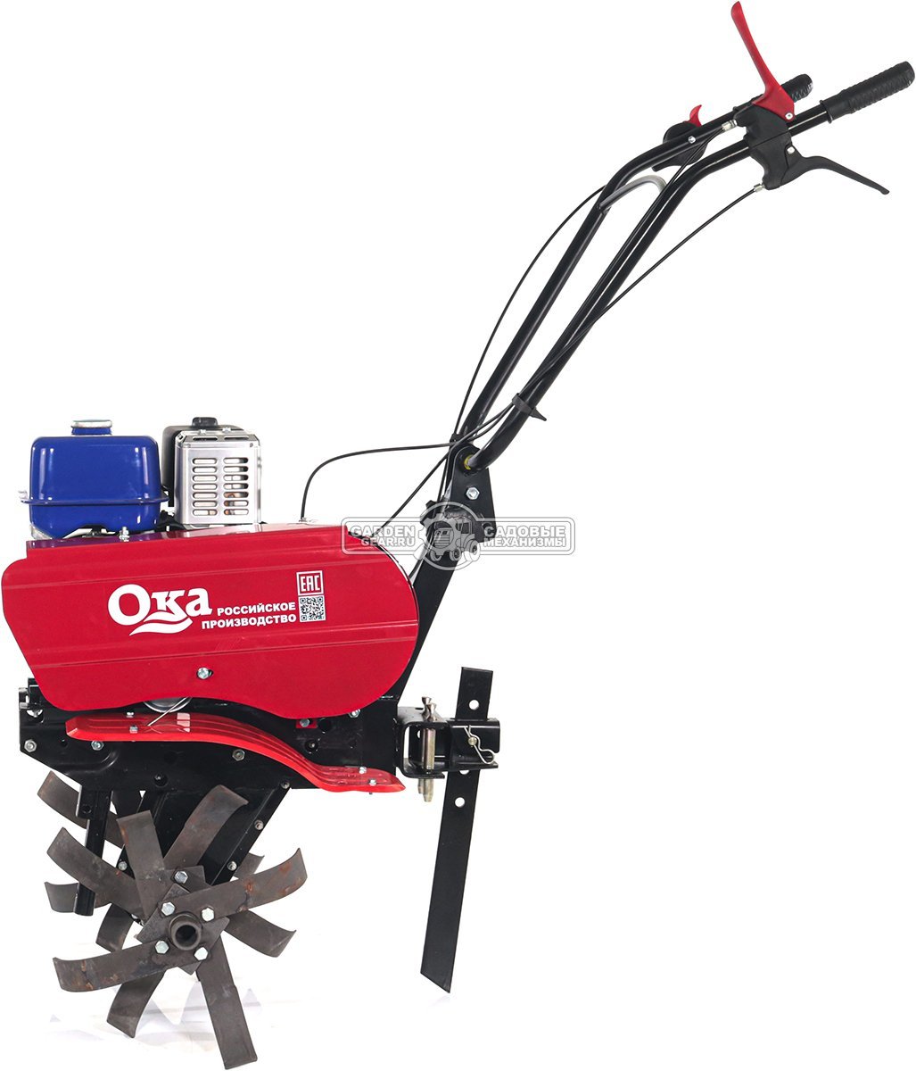 Мотоблок Ока МБ-1Д2М12 Yamaha MX200 6.5 (RUS, колеса 4.00х10, 196 куб.см., 70 см, 2 вперед/2 назад, шкив, 94 кг)