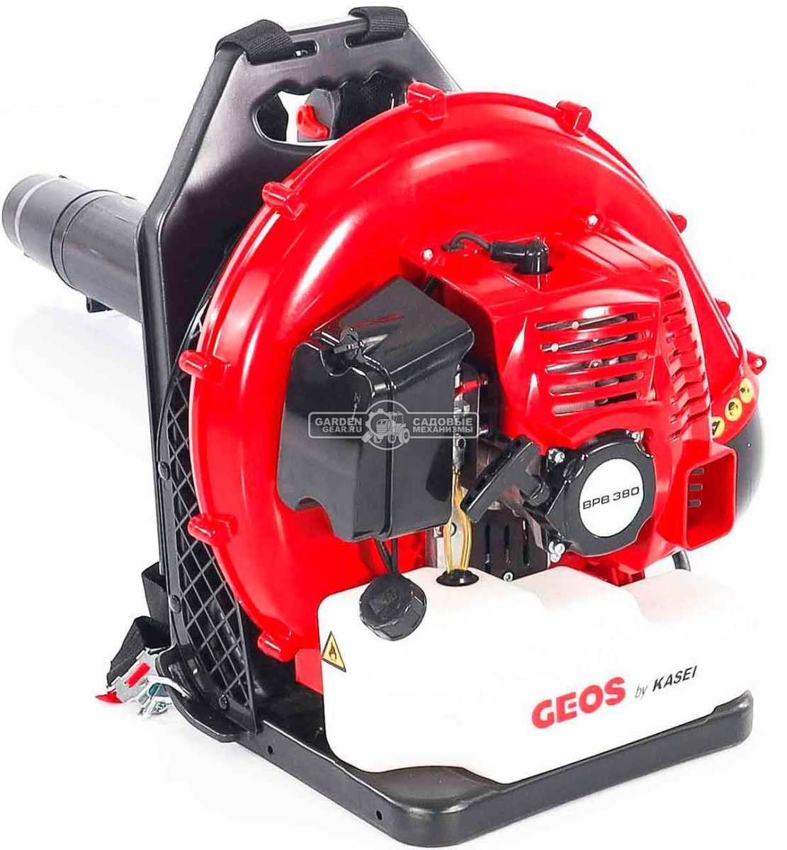 Воздуходувка бензиновая ранцевая Geos Max BPB 380 (PRC, Kasey 79.4 куб.см., 3.3 кВт/4.5 л.с.,1656 м3/ч, 87 м/с, 11.5 кг)