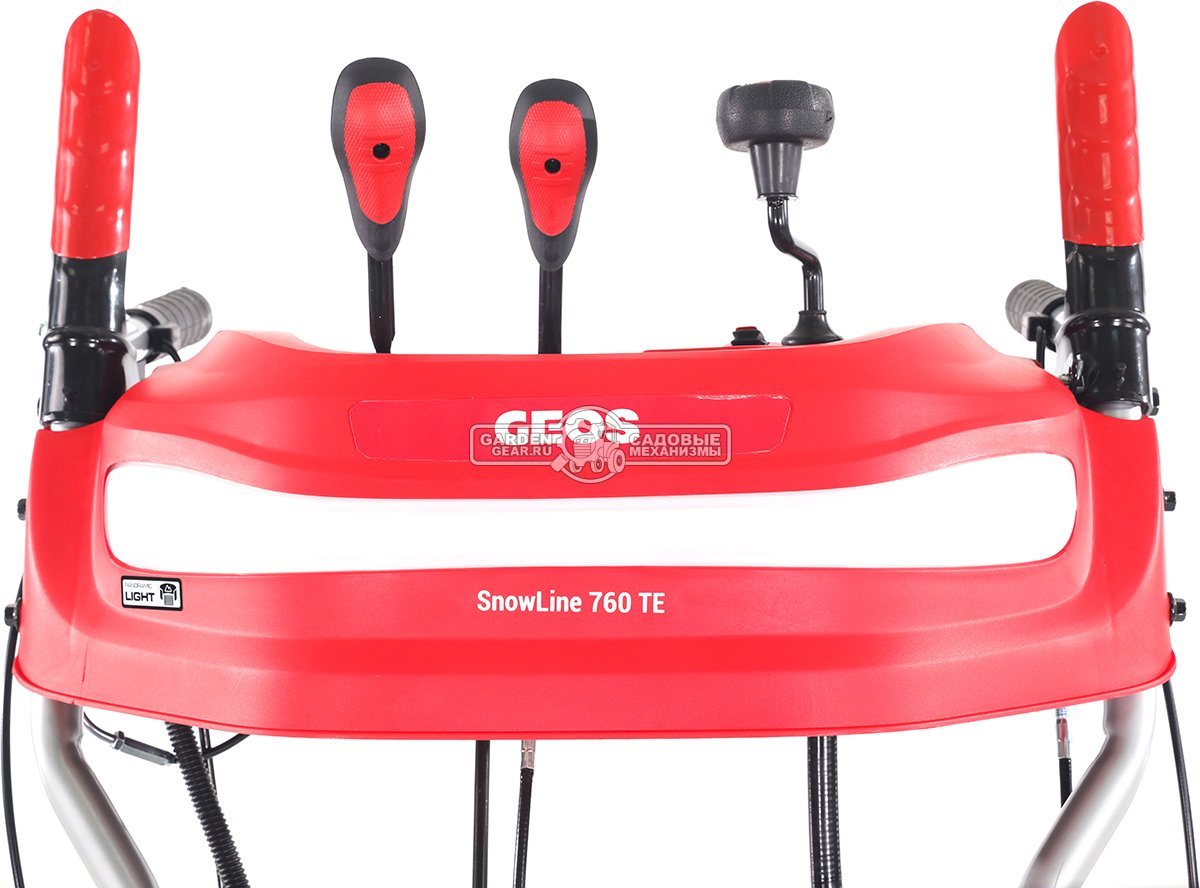 Снегоуборщик Geos Premium SnowLine 760 TE гусеничный (PRC, 76 см, Loncin, 420 см3, эл/стартер 220В, фара, разблокировка гусениц, 126 кг)