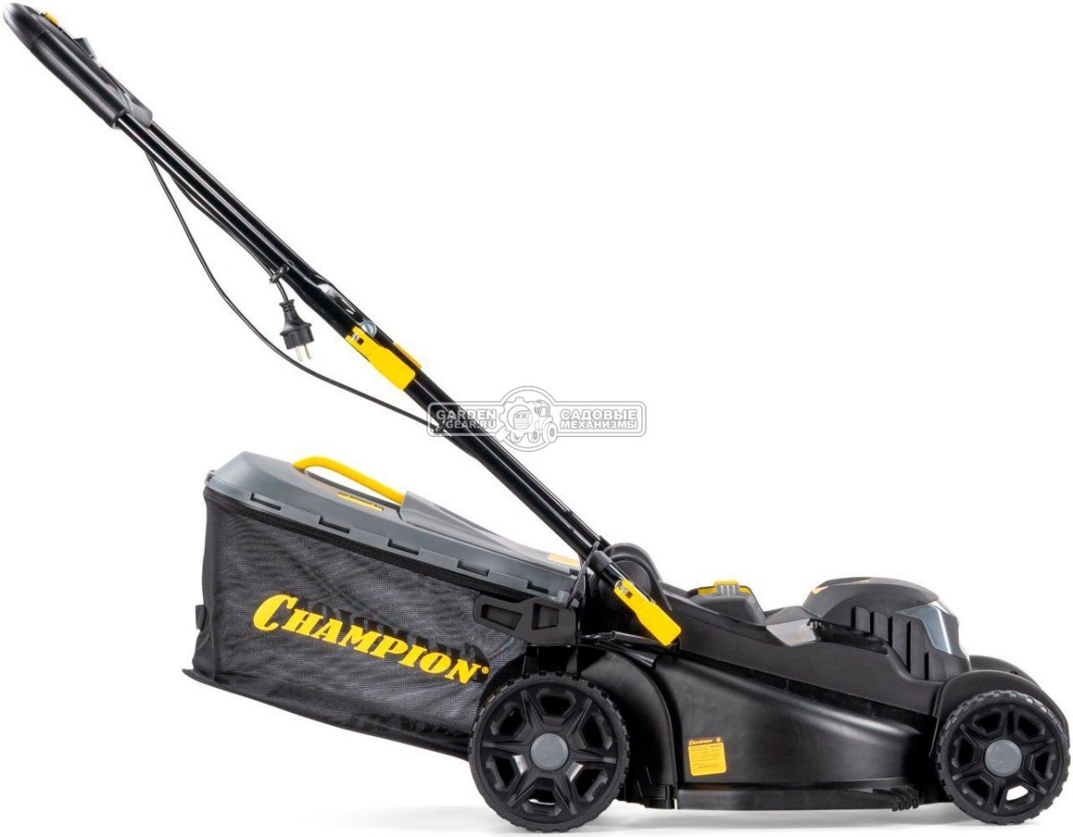 Газонокосилка электрическая Champion EM4419 (PRC, 1900 Вт, 44 см, пластик, 40 л, мульчирование, 17 кг)