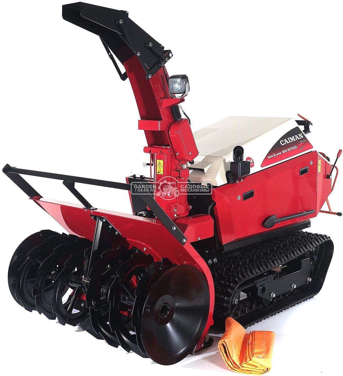 Снегоуборщик Caiman Edo 43YD(22) гусеничный дизельный (JPN, 111 см, Yanmar 1116 см3, аккумулятор 12В, гидростатическая трансмиссия, LED фара, 750 кг)