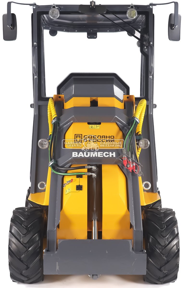 Универсальная машина мини-погрузчик Baumech ML-02 Pro с зимней кабиной с двигателем Zongshen GB750 EFI V-Twin инжектор
