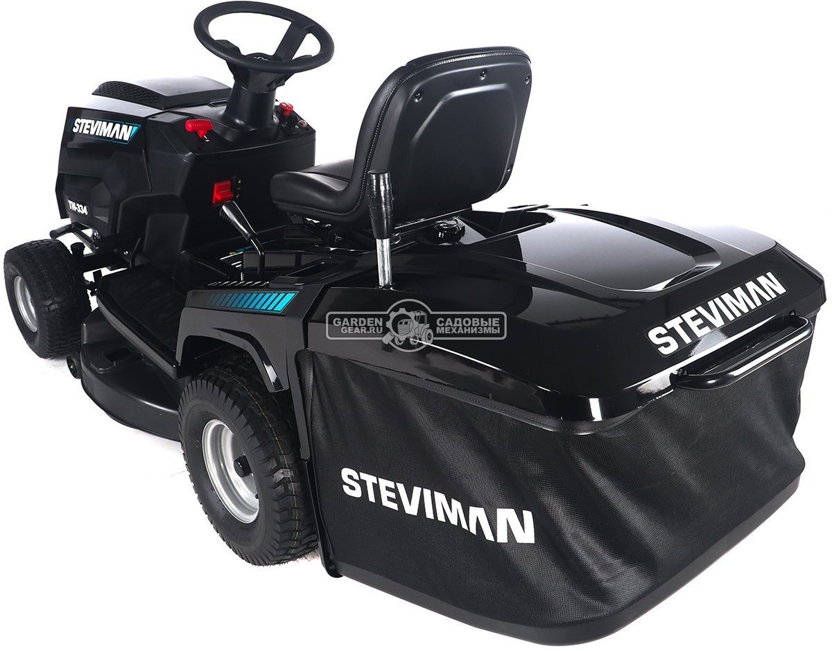 Садовый трактор Steviman TH-334 (PRC, Loncin 432 куб.см., гидростатика, ширина кошения 86 см, травосборник 250 л, 192 кг)