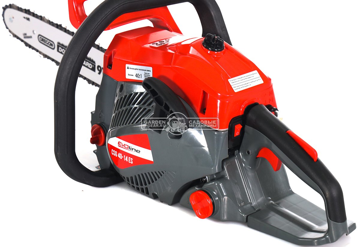 Бензопила Evoline CSG 40-14 ES 14" (PRC, 40,2 куб.см., 1,8 кВт./2,4 л.с., 3/8", 1,3 мм., 52E, Easy Start, 4,8 кг.)