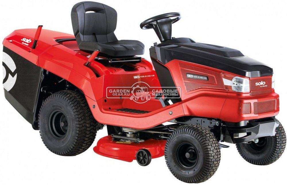 Садовый трактор Solo by Al-ko T 15-105.6 HD-A Premium (AUT, 105 см, Al-ko Pro, 452 см3, гидростатика, фара - опция, травосборник 310 л, 225 кг)