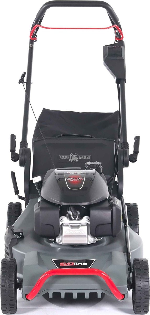 Газонокосилка бензиновая EVOline LMG 53 CSH Commercial (PRC, 53 см, Honda GCV200, 201 см3, 4 в 1, 70 л, сталь, 47 кг)