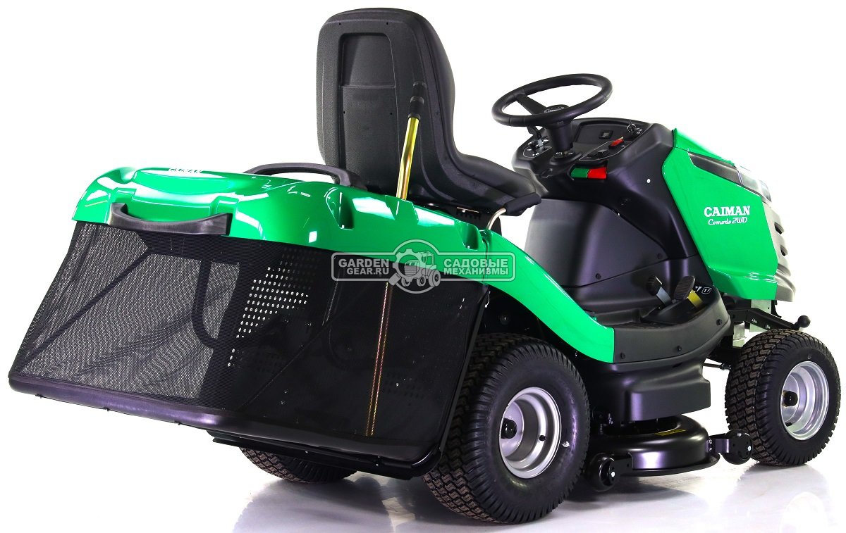 Садовый трактор Caiman Comodo 2WD 107D2K (CZE, Kawasaki FS600V, 603 куб.см, гидростатика, дифференциал, травосборник 380 л., 102 см., 280 кг.)