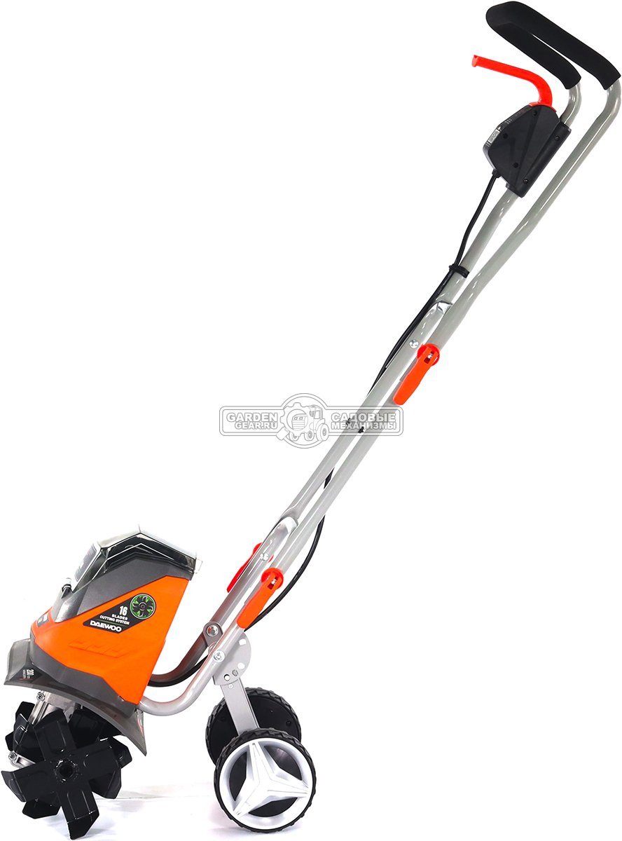 Культиватор аккумуляторный Daewoo DAT 3042Li SET с 2 АКБ 5 А/ч и ЗУ (PRC, BL 2х21В, 30 см, 11 кг)