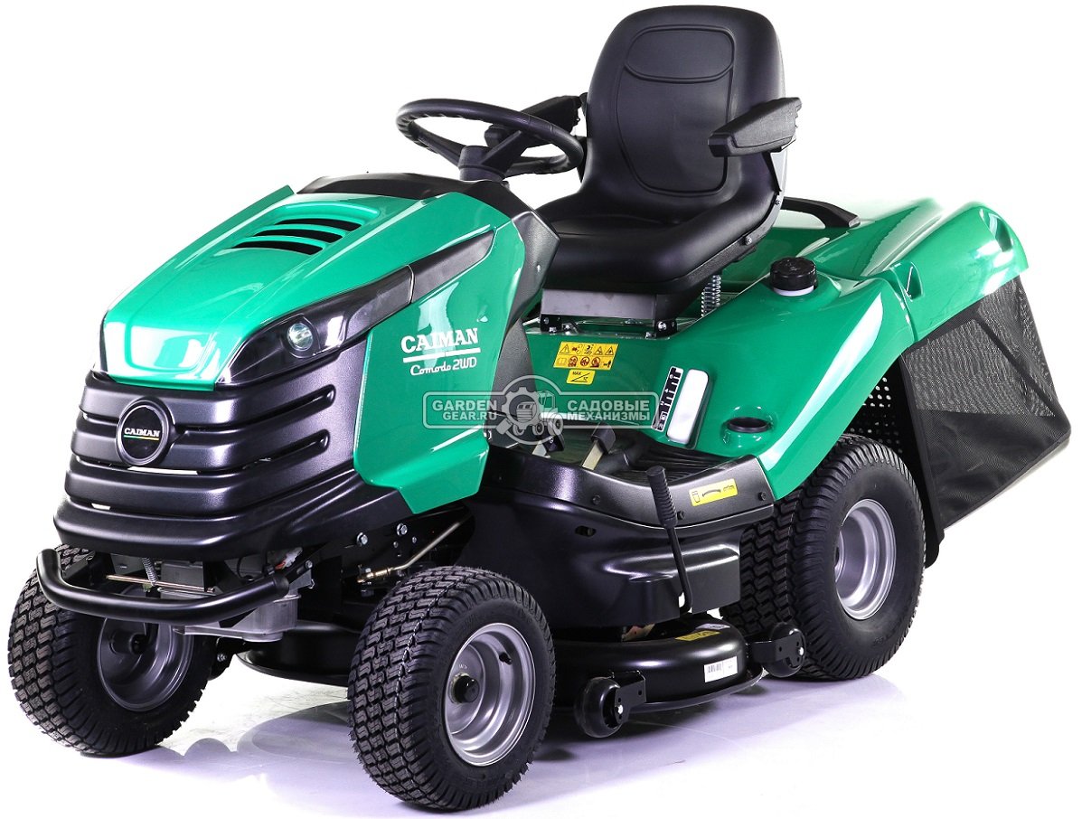 Садовый трактор Caiman Comodo 2WD 107D2C (CZE, Caiman V-Twin, 708 куб.см., гидростатика, дифференциал, травосборник 380 л., 102 см., 285 кг.)