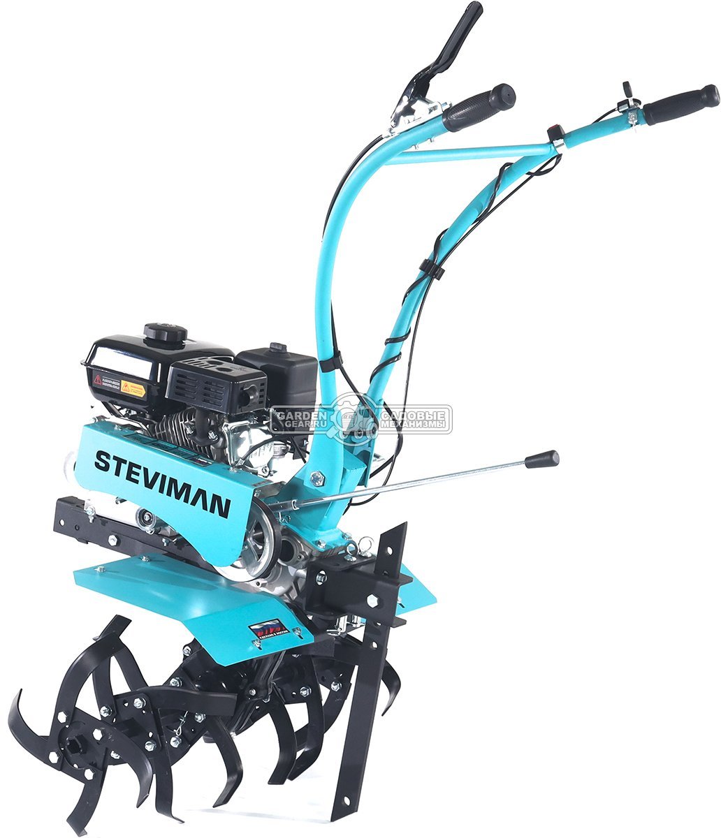 Мотоблок Steviman MT-100 (RUS, колеса 4,00х8, EST 212 см3, 85 см, 2 вперед/1 назад, шкив, 70 кг)