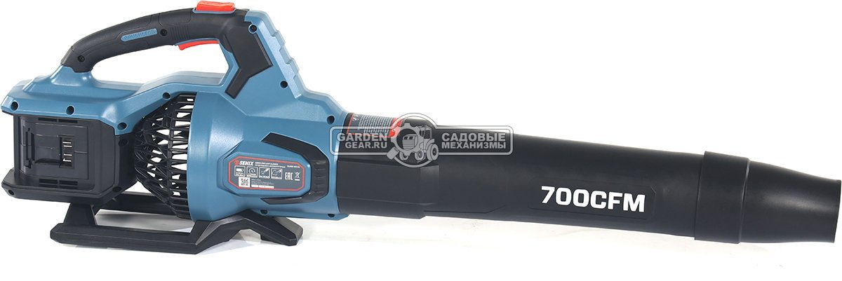 Воздуходувка аккумуляторная Senix BLAX2-M2-EU с 2 АКБ 4 А/ч и ЗУ (PRC, 2x20В, BL, 60 м/с, 1200 м3/ч, 2.7 кг)