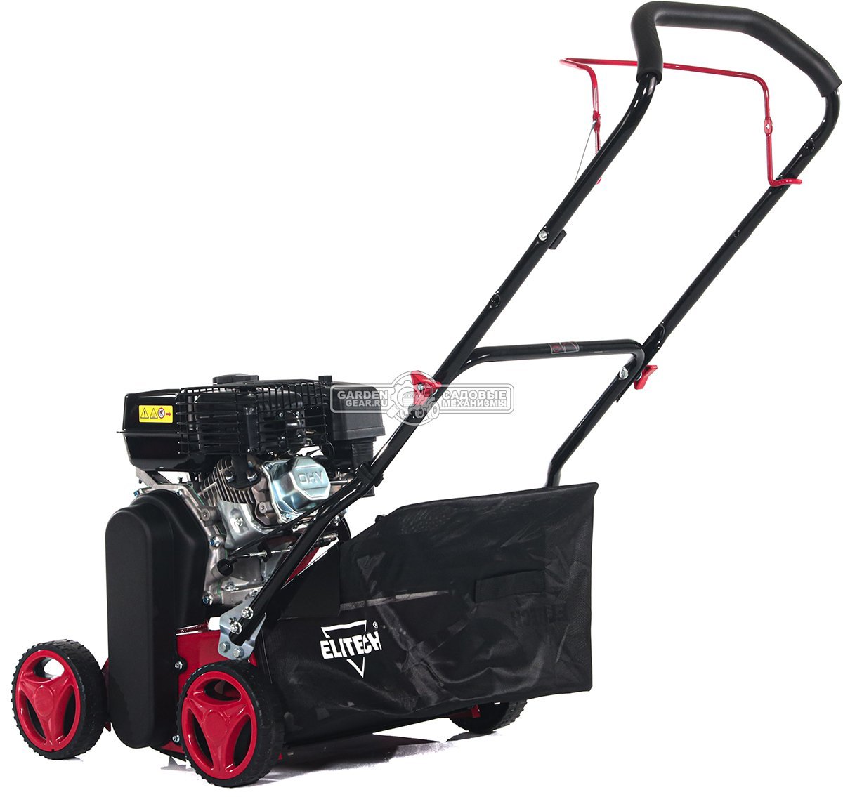 Вертикуттер - аэратор бензиновый Elitech СБ 4340Т (PRC, 40 см, 212 см3, 2 вала: ножи + пружины, 35 л, 41 кг)