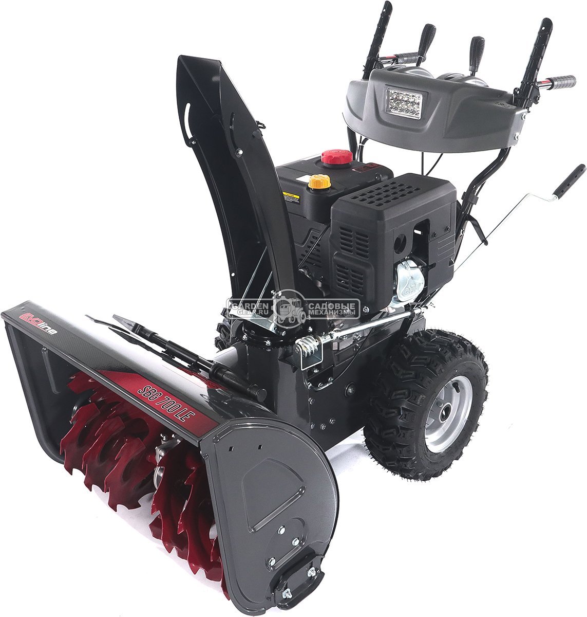 Снегоуборщик Evoline SBG 700 LE (PRC, 70 см, Loncin 383 см3, эл/стартер 220В, фара, автоматич. дифференциал, скорости 6/2, подогрев рукояток,120 кг)