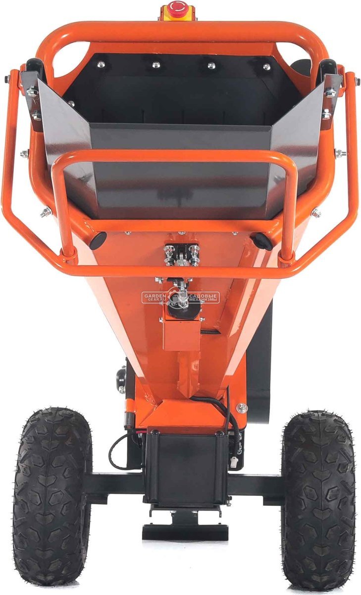 Измельчитель веток ZimAni LS 100 (PRC, Loncin 212 куб.см., 7 л.с., с эл. старт, барабанный, 2 ножа, ветки до 100 мм, одноосный прицеп, 130 кг)