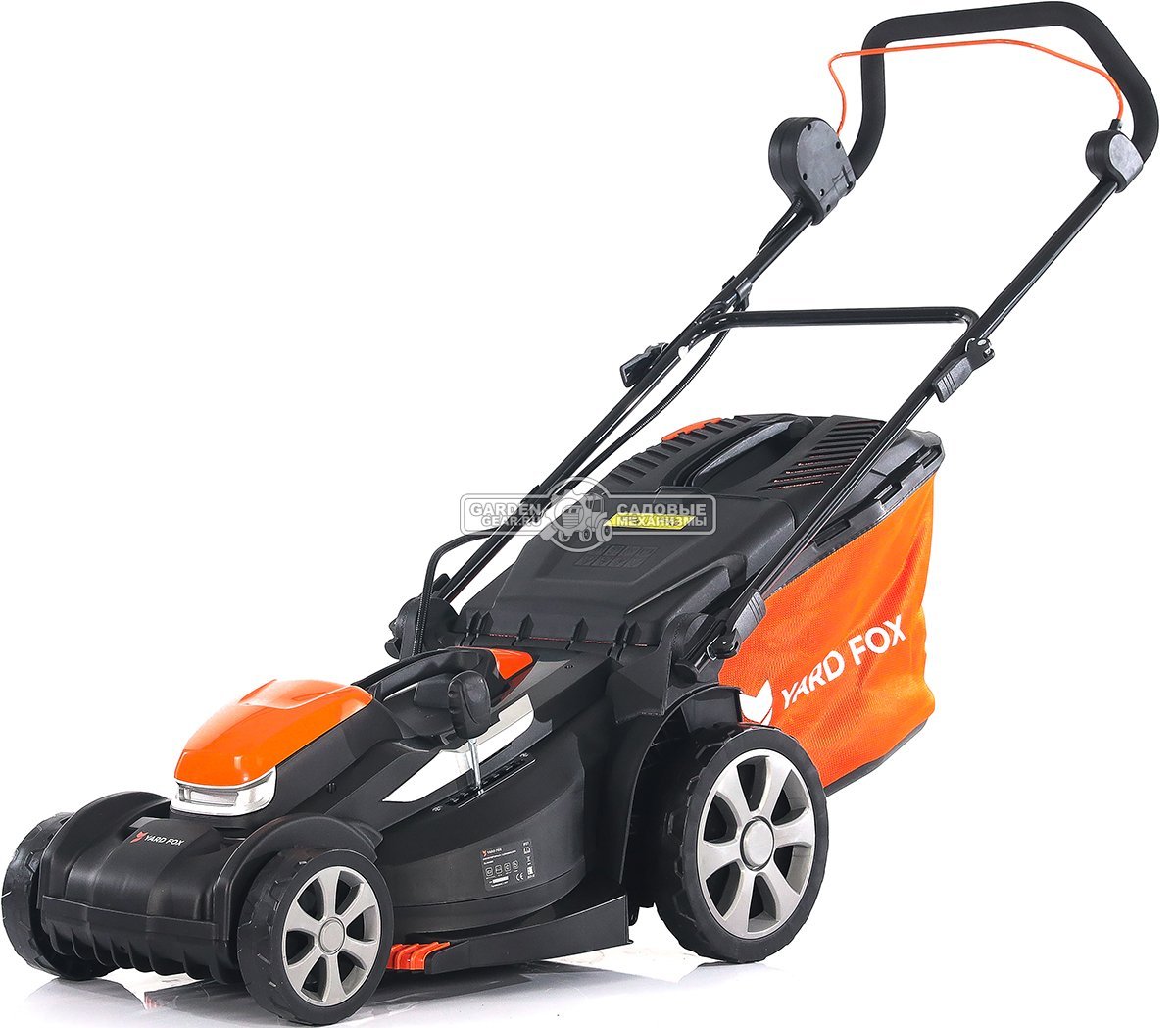 Газонокосилка аккумуляторная Yard Fox EL4045B SET с АКБ 4.0 А/ч и ЗУ (PRC, BL 40В, пластик, 34 см, 45 л, 10 кг)