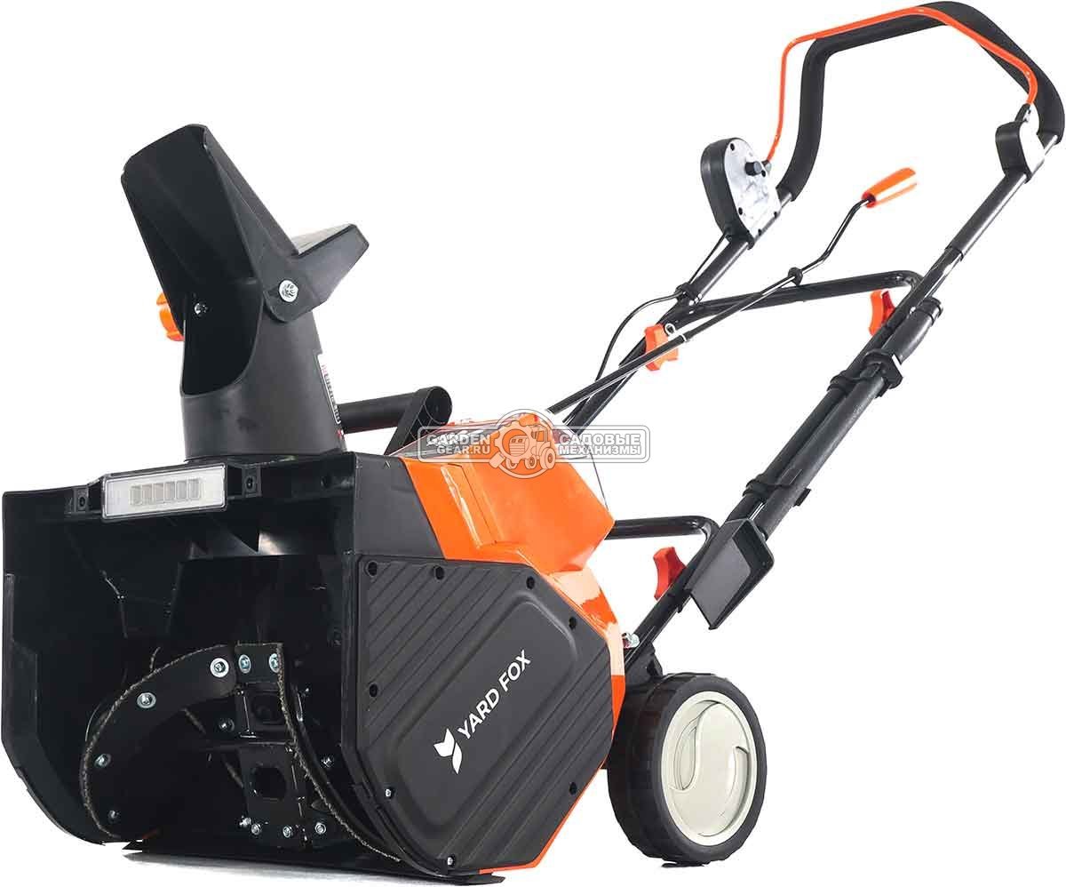 Снегоуборщик аккумуляторный Yard Fox 4625E Basic с 2 АКБ 4 А/ч и ЗУ (PRC, BL 2х20В, ширина 46 см, фара, 2 порта для АКБ, 20 кг)