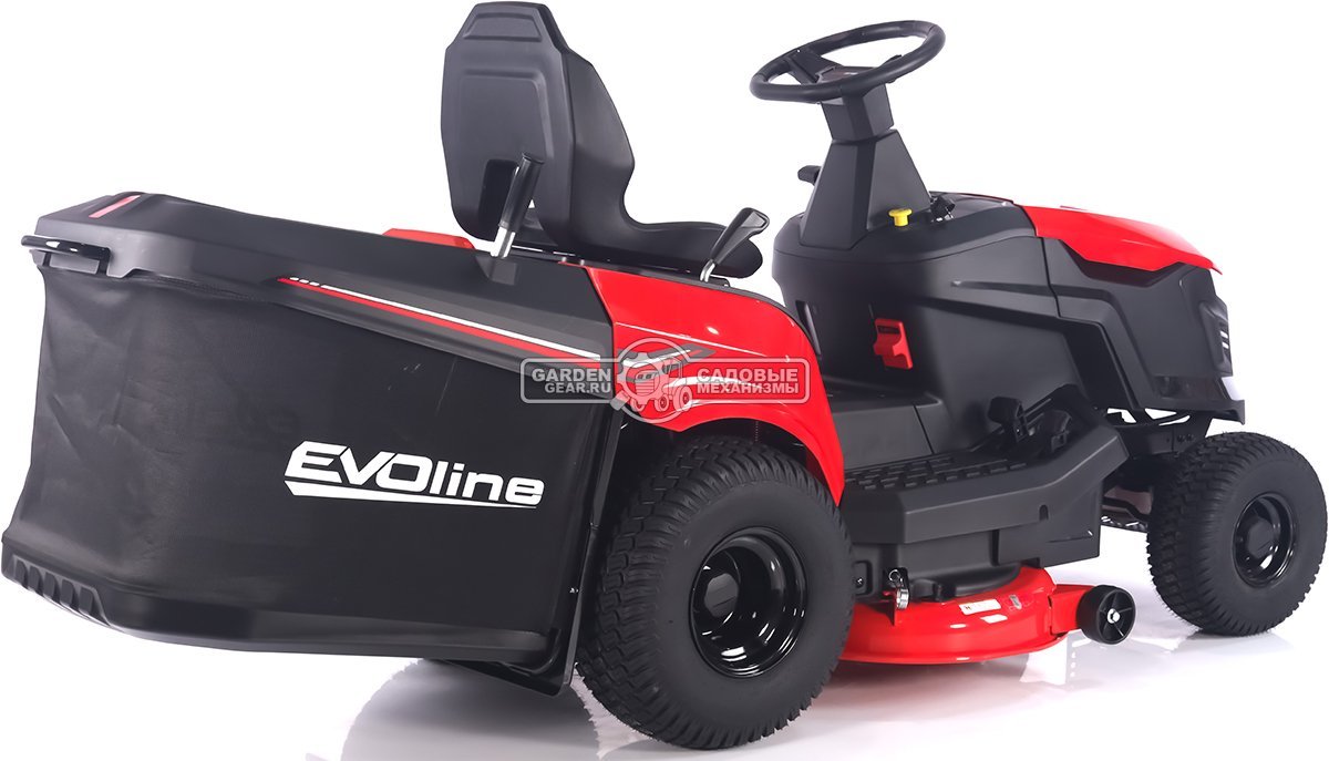 Садовый трактор Evoline TRG 98 CH (PRC, Loncin 452 куб.см., гидростатика, ширина кошения 96 см, травосборник 245 л, 200 кг.)