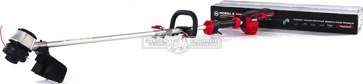 Триммер аккумуляторный Мобил К XTA40 без АКБ и ЗУ (PRC, BL 60В, леска 2.4 мм, D-рукоятка, штанга разборная, 2.8 кг)