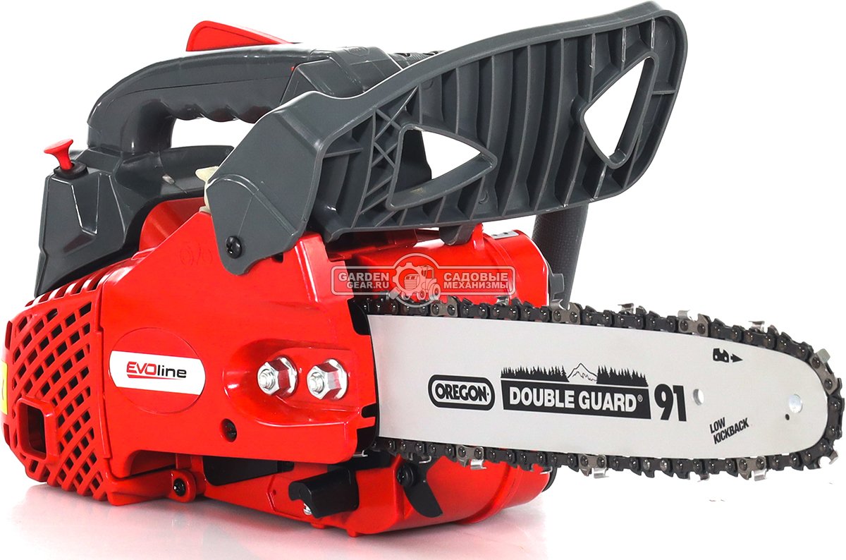 Бензопила сучкорез одноручная Evoline CSG 25-12 ES 12" (PRC, 25,4 см3, 0,8 кВт./1,1 л.с., 3/8", 1,3 мм., 45E, Easy Start, 3,2 кг.)