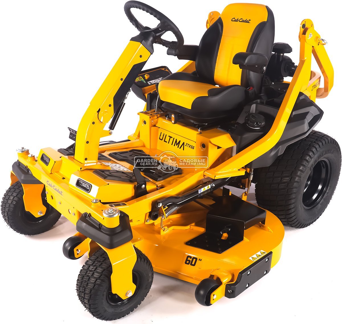 Садовый райдер Cub Cadet Ultima Series ZTXS6 60 с нулевым радиусом разворота (USA, Kawasaki, 852 куб.см., гидростатика, ширина 152 см., 680 кг.)
