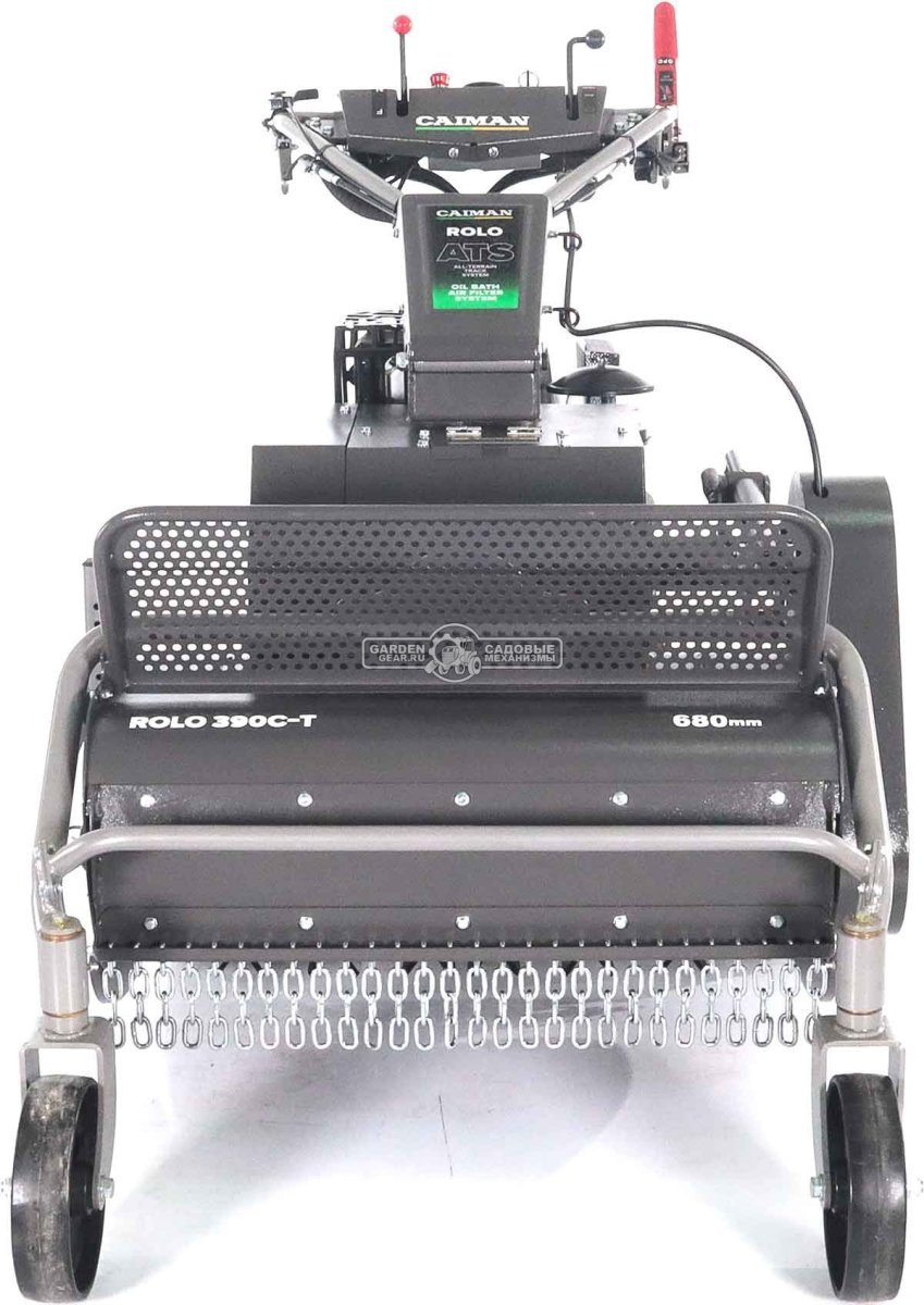 Косилка для высокой травы и кустов Caiman Rolo 390C-T цеповая гусеничная (RUS, 68 см, Caiman Green Engine, 392 куб.см., дифференциал, 295 кг.)