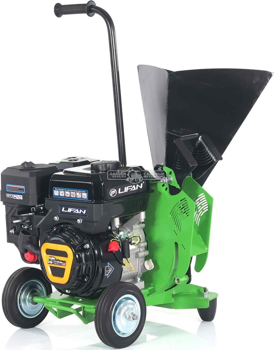 Садовый измельчитель веток бензиновый Дровосек МР260 6.5 (RUS, Lifan 6.5 л.с., 196 см3, ветки до 72 мм, центробежное сцепление, 48 кг)