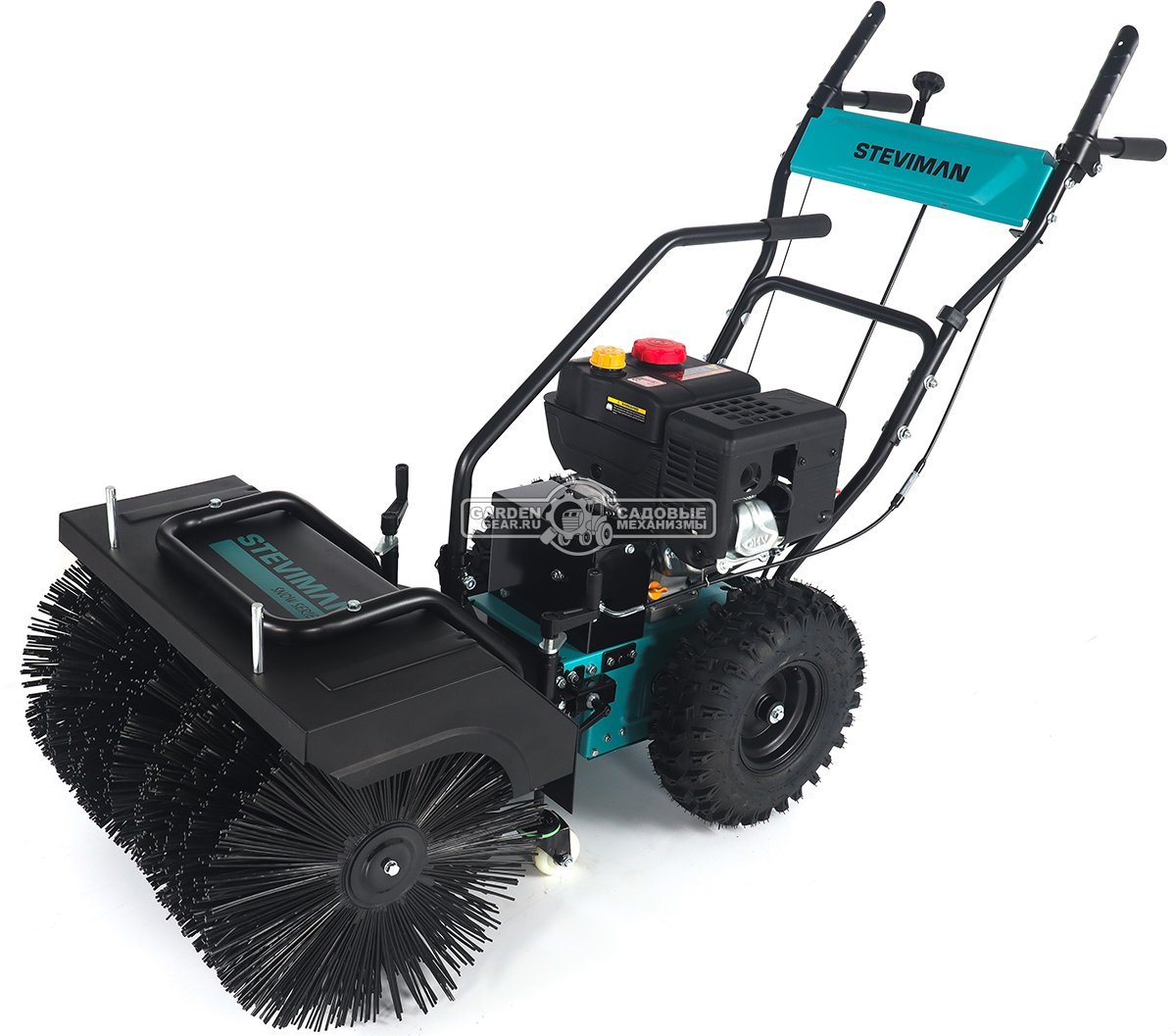 Подметальная машина Steviman SW-62 (PRC, 7.0 л.с.,Loncin 212 см3, скорости 6/2, шир. 62 см., диам. 42 см., топл.бак 3,0 л., колеса 13", 72 кг)